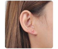 Kid Stud Earring Lovely Heart STS-4045 (CO5)